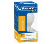 LAMPADA LED 8W BRANCA BOMPACK