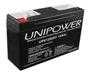 BATERIA SELADA - 6V 12A - UNIPOWER