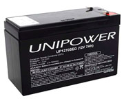 BATERIA SELADA - 12V 7A SEG - UNIPOWER