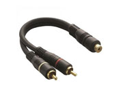 CABO DE AUDIO 2RCA M+ 1RCA F - CABO Y 25CM