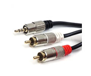 CABO DE AUDIO 2RCA + 1P2 ST - 2,0 MTS PROFESSIONAL