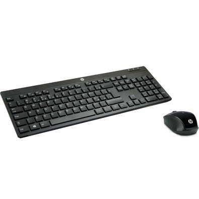 KIT TECLADO E MOUSE S/ FIO C200 HP PT