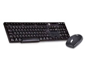 TECLADO E MOUSE SEM FIO C3TECH KW600BK WIFI